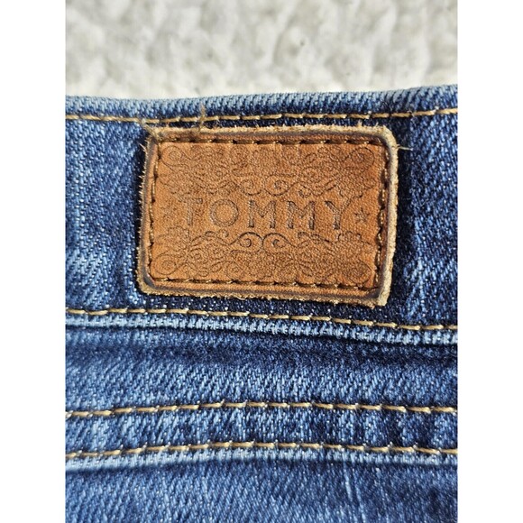 Vintage Tommy Jeans Womens 9R Blue Faded Denim Boot Cut Low Rise Rodeo Western - Picture 6 of 9
